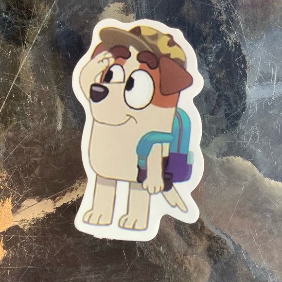 3 Different Color Cartoon Dog Stickers 2 1/2 inches long - Picture 5 of 7